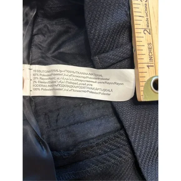 PIAZZA ITALIA Men’s Blue Trouser Dress Pants Slacks Regular Fit Size 48